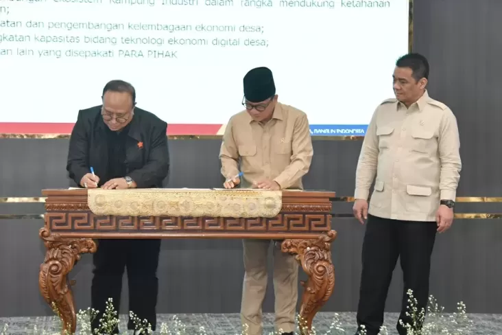 Asprindo menjalin kerja sama dengan Kemendes PDT memantapkan Kampung Industri. Foto/istimewa