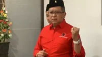 Hasto Kristiyanto ditunjuk lagi menjadi Sekjen PDIP oleh Ketua Umum PDIP Megawati Soekarnoputri. Bahkan, Hasto langsung dikukuhkan sebagai Sekjen PDIP. Foto: Dok Sindonews