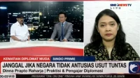 Kuasa hukum keluarga ADP Nicholay Aprilindo serta Praktisi dan Pengajar Diplomasi Dinna Prapto Raharja dalam Sindo Prime. Foto/SindoNews.