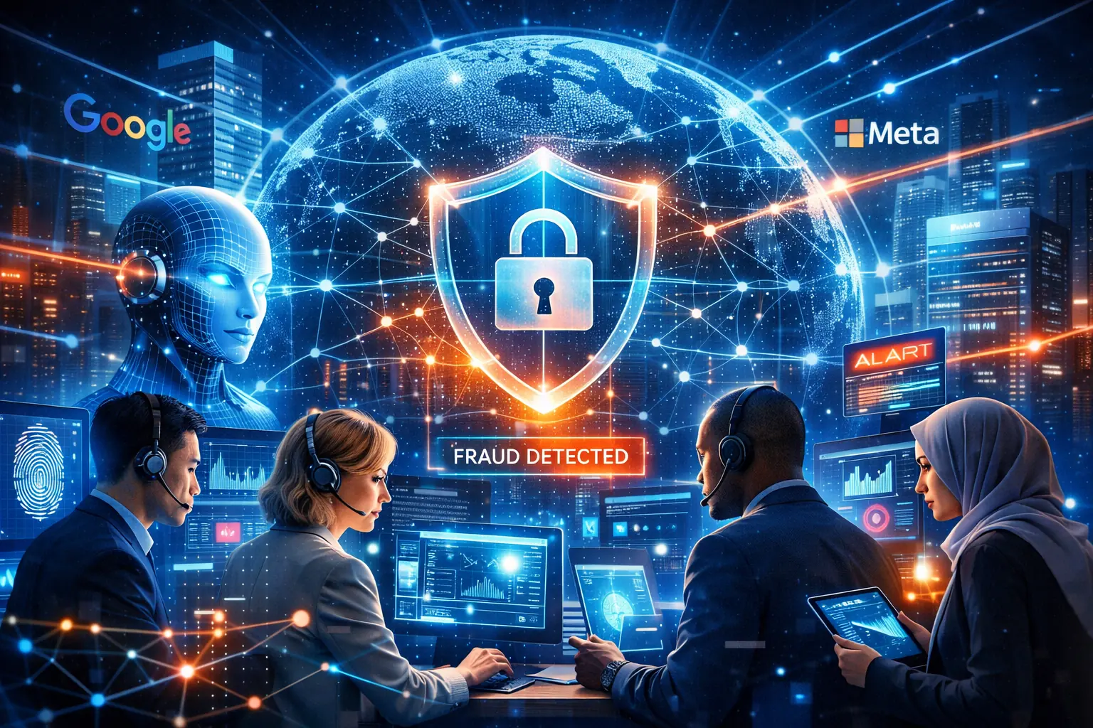 koalisi perusahaan teknologi untuk berantas penipuan daring menggunakan AI dan sistem keamanan digital global