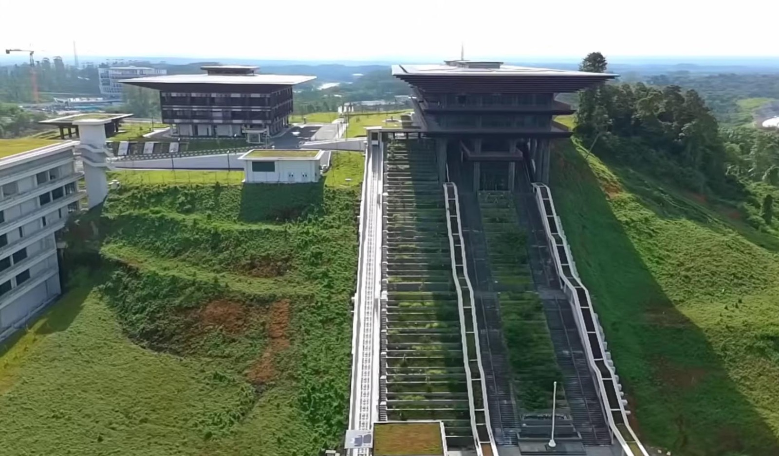 pemandangan ibu kota nusantara di tengah hutan Kalimantan