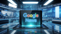 Ilustrasi teknologi Google News dan optimasi SEO jurnalistik