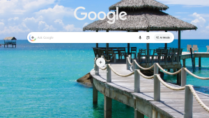 Tampilan antarmuka Google Chrome terbaru yang menunjukkan fitur Google Update AI Mode Browsing di mana jendela chatbot AI dan hasil pencarian web berjalan berdampingan secara simultan