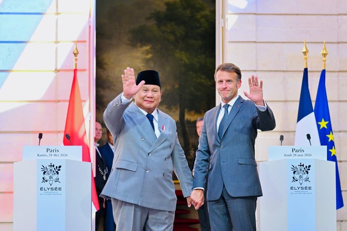 Presiden Prabowo dan Macron Bahas IEU-CEPA serta kerja sama pertahanan di Istana Elysee, Paris, guna memperkuat kemitraan strategis Indonesia dan Prancis