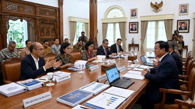 Presiden Prabowo Subianto menggelar pertemuan dengan para mantan pejabat ekonomi era Presiden SBY untuk membahas strategi mitigasi krisis global.