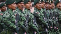 Konferensi pers perwira tinggi saat Mabes TNI lawan tudingan dwifungsi dan jelaskan keterlibatan prajurit di ranah sipil