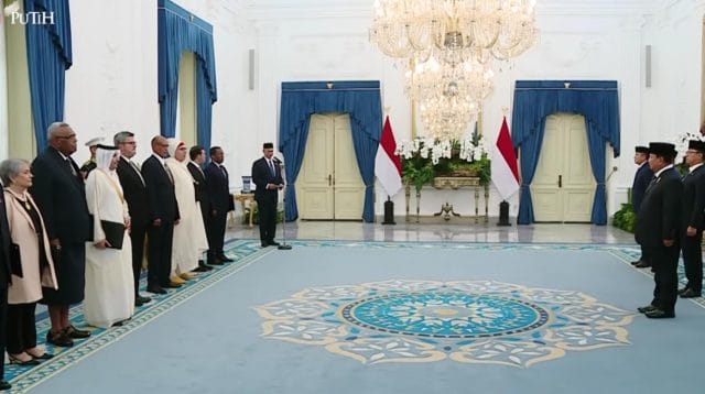 Pertemuan formal kenegaraan di istana yang mematangkan skema masuknya investasi global indonesia