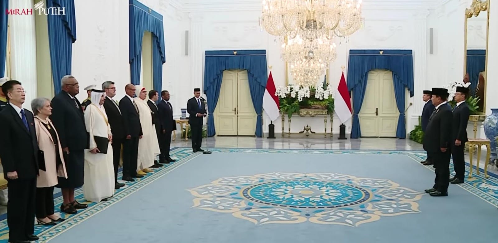 Pertemuan formal kenegaraan di istana yang mematangkan skema masuknya investasi global indonesia