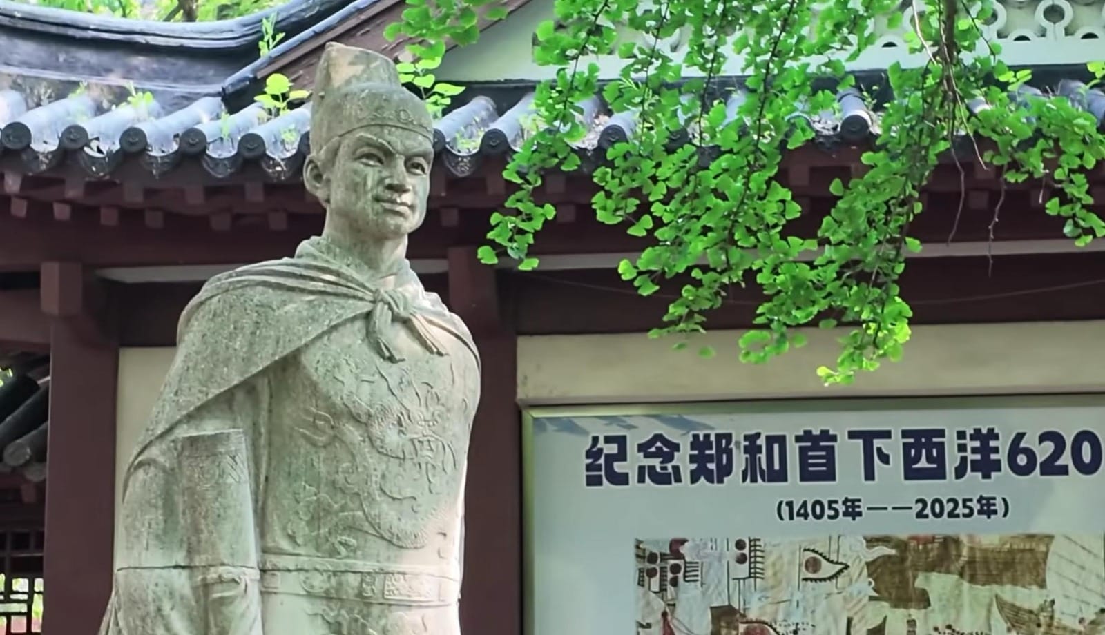 Patung batu Laksamana Cheng Ho berdiri tegak di Nanjing sebagai pengingat sejarah ekspedisinya
