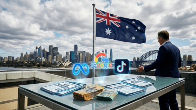 Ilustrasi regulasi di mana pemerintah Australia ketok aturan paksa Meta, Google, dkk bayar perusahaan media untuk mendukung jurnalisme lokal.
