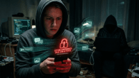 ciri-ciri-hp-terinfeksi-spyware-gejala-awal Ilustrasi ciri-ciri HP terinfeksi spyware yang sering diabaikan pengguna, seperti baterai cepat habis dan HP cepat panas akibat peretasan.